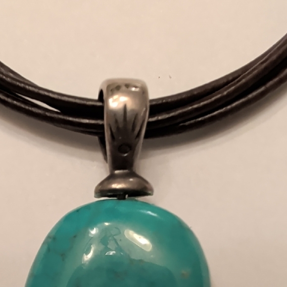Silpada Sterling Silver Turquoise Necklace - Picture 5 of 9